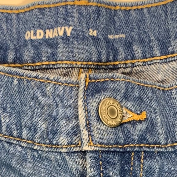 Old Navy Classic Jean Shorts Plus Sz 24 Blue Mid Rise Denim Stretch Shortie - Picture 6 of 12